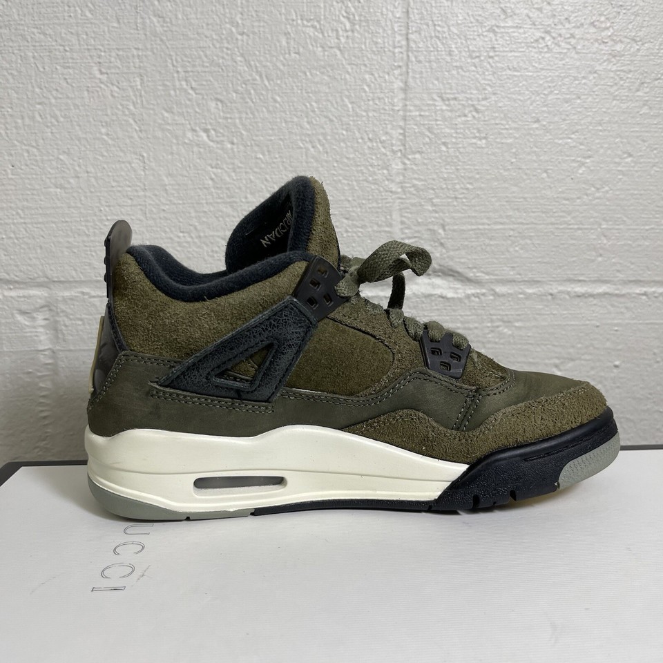 Nike Air Jordan 4 Retro Shoes Youth Size 3.5Y SE Craft Sneaker FB9929