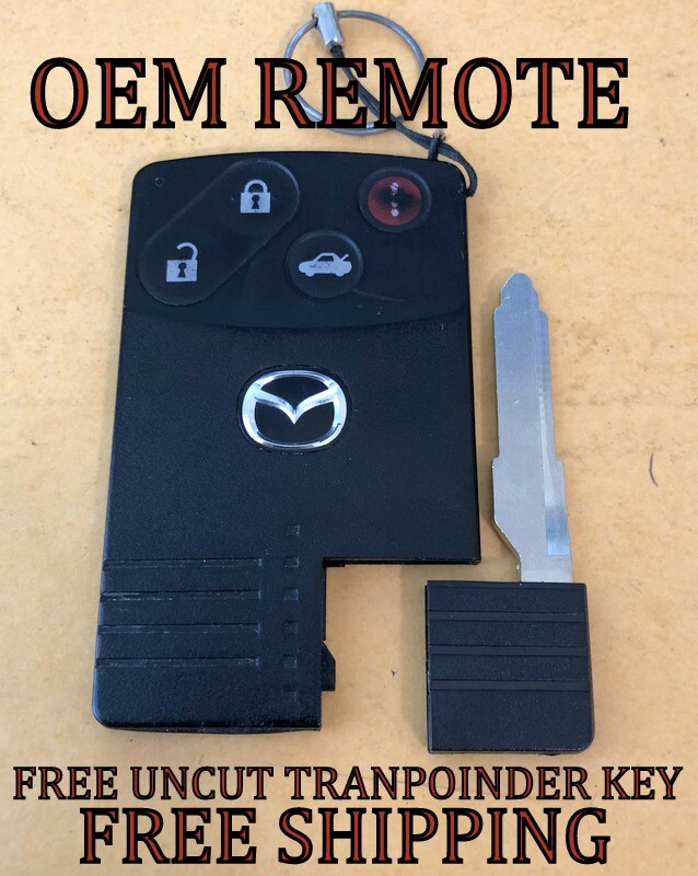OEM 04-11 MAZDA MX-5 RX-8 SMART CARD KEYLESS REMOTE FOB