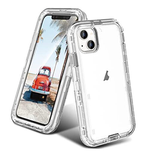 for iPhone 13 mini/12 Mini Case Clear, [10 FT Military Grade Crystal Clear