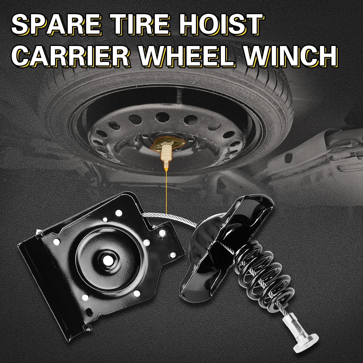 924510 Spare Tire Hoist Winch Carrier Fit GMC Sierra/Chevy Silverado