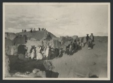 1928 Egyptian Ruins "Excavating Papyrus site" Vintage Photo George Bye King Tut?