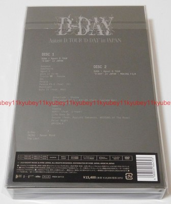 SUGA Agust D TOUR D-DAY in JAPAN 2DVD