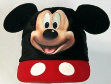 Mickey Mouse Hat Cap with Ears Disney Black One Size Children Toddler