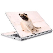 Skins for Acer Chromebook R-13 Decals wrap - Pug Mug, cute pug