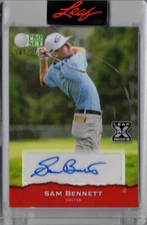 2023 Leaf Pro Set Golf #PSGF-SB1 Sam Bennett Autograph Rookie Card Auto /265
