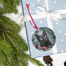 Personalized Pet Photo Circle Acrylic ornament