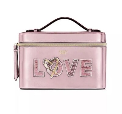 Victoria's Secret Love Pink Runway Makeup Hard Train Case | eBay