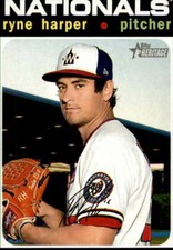 2020 Topps Heritage High Number #629 Ryne Harper Washington Nationals