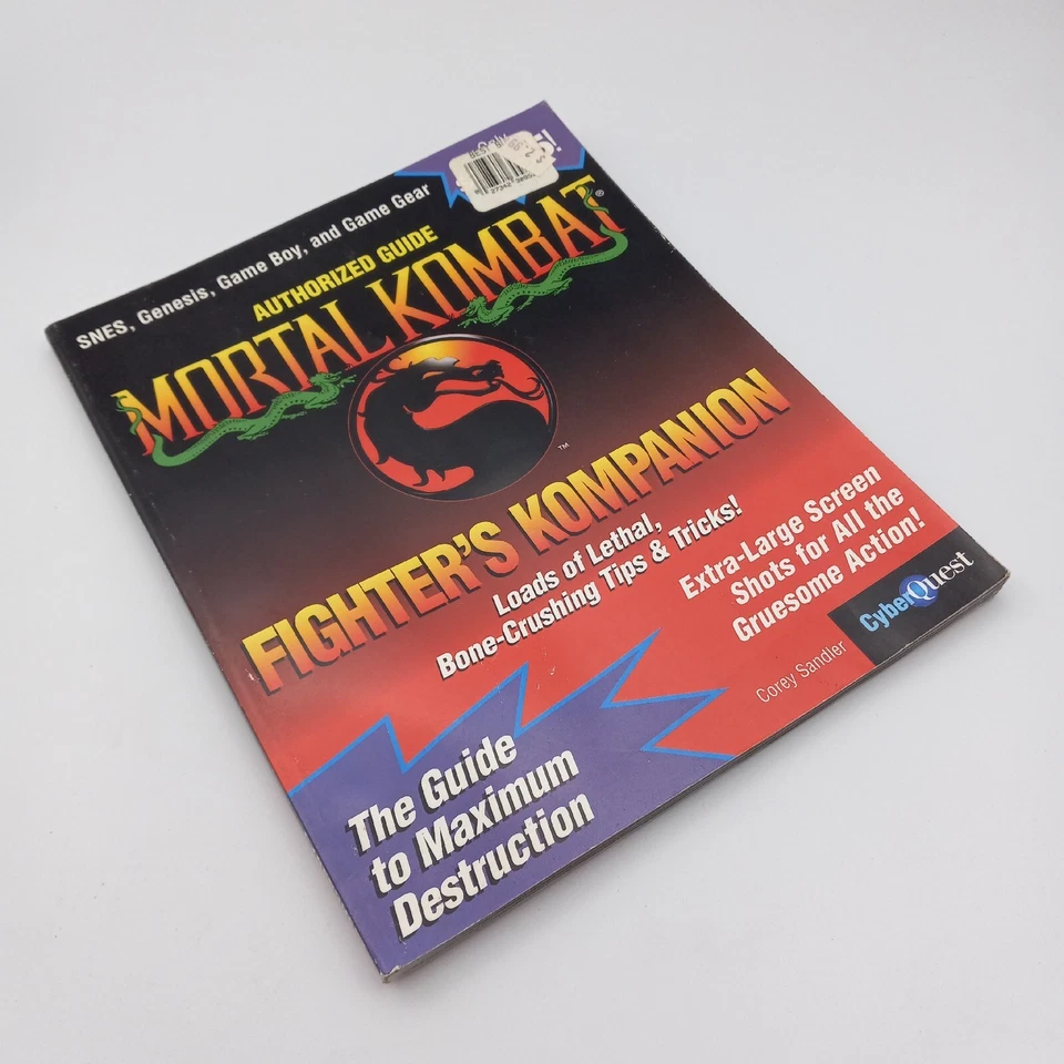 Vintage Mortal Kombat Fighter's Kompanion SNES Genesis Game Boy Gear CyberQuest - Image 3 of 4