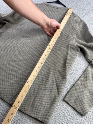Vintage Polo Ralph Lauren Shirt Sweater Mens Large Wool Waffle Knit Thermal Crew - Picture 13 of 15