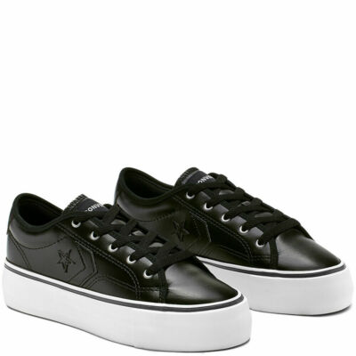 Converse Mujeres una estrella Replay Hi plataforma Low Top Negro  Entrenadores Muchos Tamaños | eBay