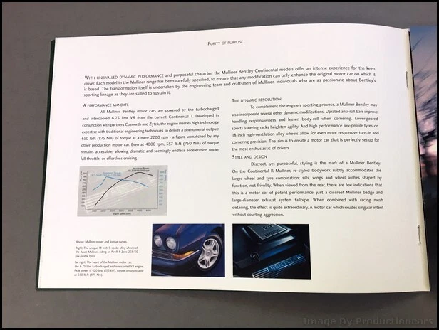 1999 2000 Bentley Mulliner Sales Brochure Catalog - Continental T R SC Azure - Изображение 3 из 4