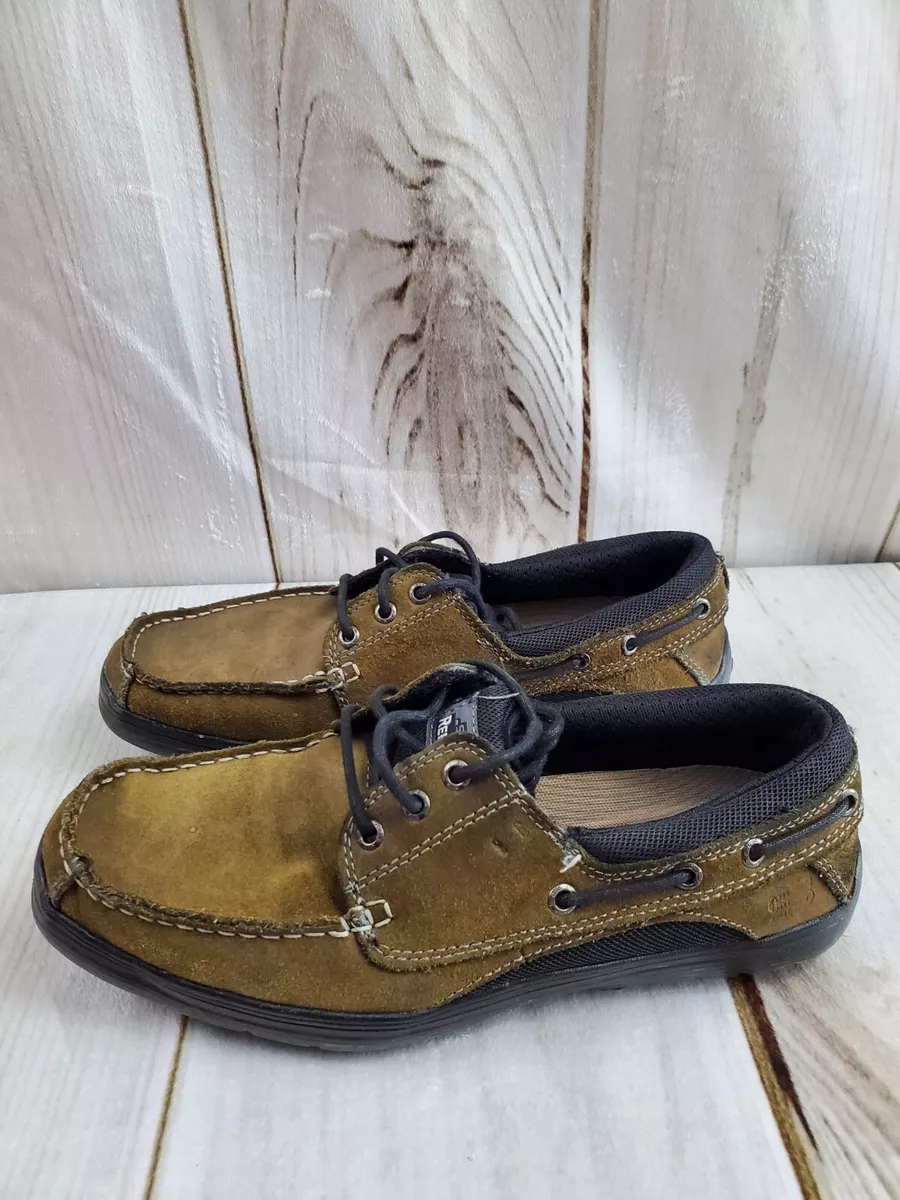 Skechers leather sale boat shoes