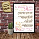 PERSONALISED Mum Birthday Card, Present, Special Gift, Memorial Card Blessing