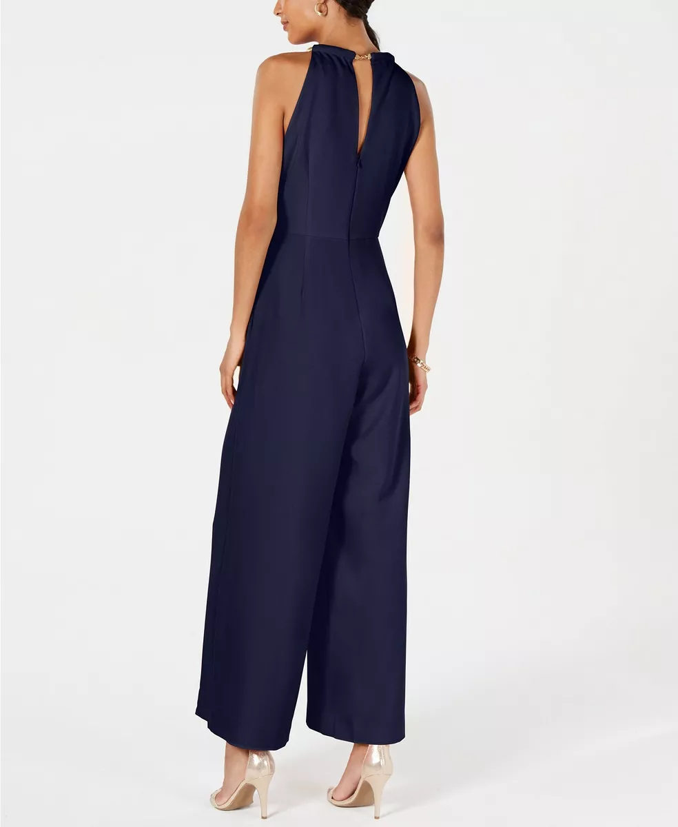Donna ricco sales lace jumpsuit