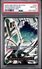 PSA 10 GEM -  DEAD MAN'S GAME ALT ART OP12-037  - ONE PIECE LEGACY OF THE MASTER