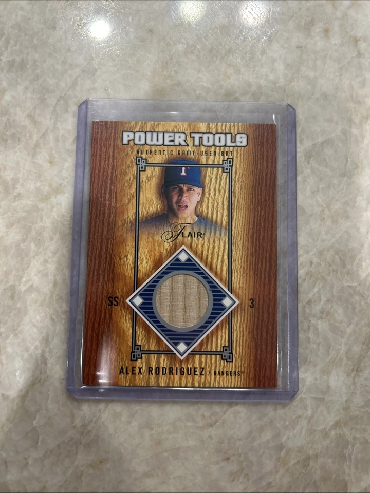 2003 Flair Power Tools Bats /500 Alex Rodriguez #PT-AR - Image 3 of 4