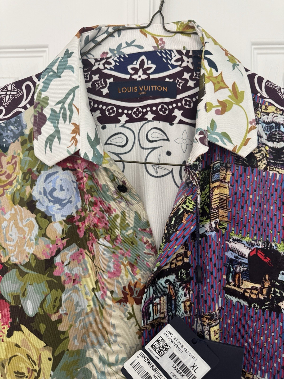 louis-vuitton Silk shirt men Virgil XL-Rare piece image 10