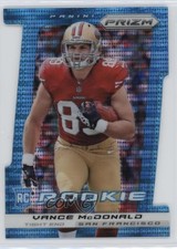 2013 Panini Prizm Rookie Light Blue Pulsar Die-Cut 9/15 Vance McDonald #297 6w8