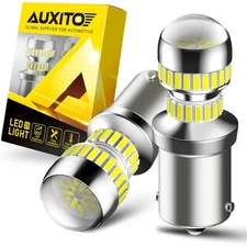 AUXITO 1156/BA15S/7506/7527/1651/1619/5007/5008 LED White Car 2pcs Reverse Bulb