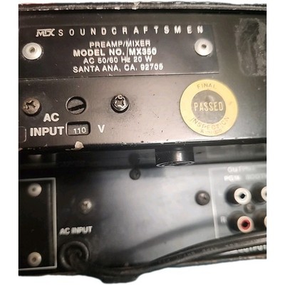 Vintage Mixer MTX Soundcraftsmen MX 350 Preamp Mixer 3 Phono, 3