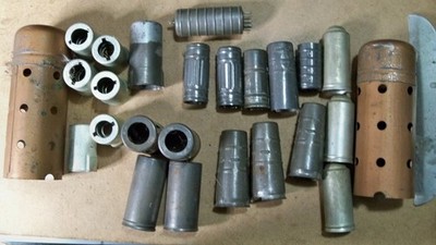 20 Assorted Types and Sizes Vacuum Tube Valve Metal Shields