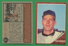 1962 Topps Baseball ~~~ BOBBY TIEFENAUER ~~~ No. 227 ~~~ FREE S/H ~~