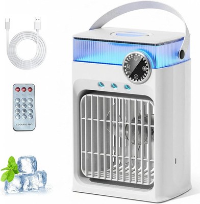 Portable Air Conditioner with Remote Control,1200Ml Evaporative USB Mini Air Coo