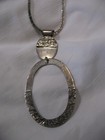 L@@K!! Beautiful 30" Milor Sterling Silver Necklace w/Hanging Charm DDD Hallmark — photo 2