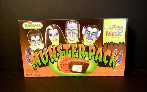 Vintage Hostess MUNSTER PACK Halloween Cupcake Empty Box Grandpa Munster 1992