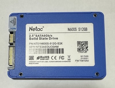 Netac 512gb 99% Health 2.5 SSD 