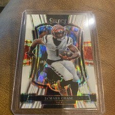 2025 Panini Select Ja’Marr Chase White Shock Prizm
