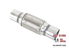 2.25" X 6" /10" Universal Stainless Steel Exhaust Flex Pipe  2.25  X6"/10"