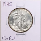 1945 50C Walking Liberty Half Dollar in Choice BU Condition #5893