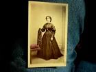 SHARP---1860S-CIVIL WAR- CDV PHOTO.MRS. JOHN BLACK