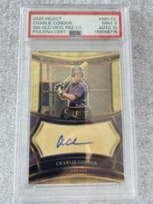 2025 Select Charlie Condon Gold Vinyl 1/1 Auto PSA 9 Auto 10 RC SSP