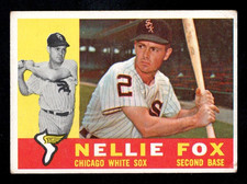 1960 Topps Baseball Card #100 Nellie Fox HOF Chicago White Sox VG