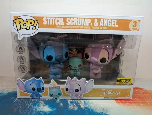 Funko Pop! Vinyl: Disney Lilo Stitch Pack of 3, Includes Stitch, Angel Scrump