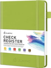 A5 Check Registers for Personal Checkbook, Ledger Transaction Registers Log Book