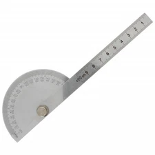 Utoolmart Stainless Steel Protractor 180 Degrees Round Head Angle Finder with...
