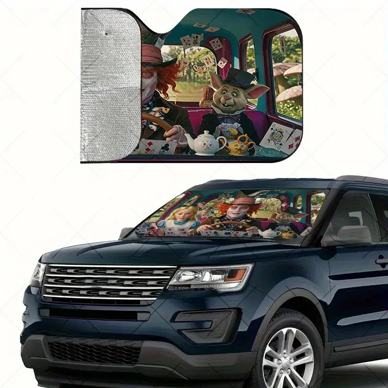 Alice in Wonderland Car Sun Shade