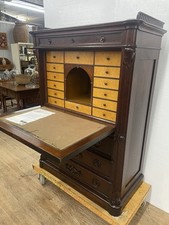 Antique 1860 Biedermeier Drop Front Secretary...