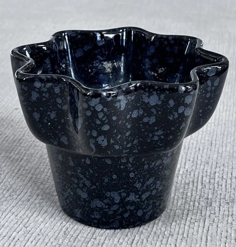Vintage Hull Imperial F1 USA Black & Speckled Grey Planter