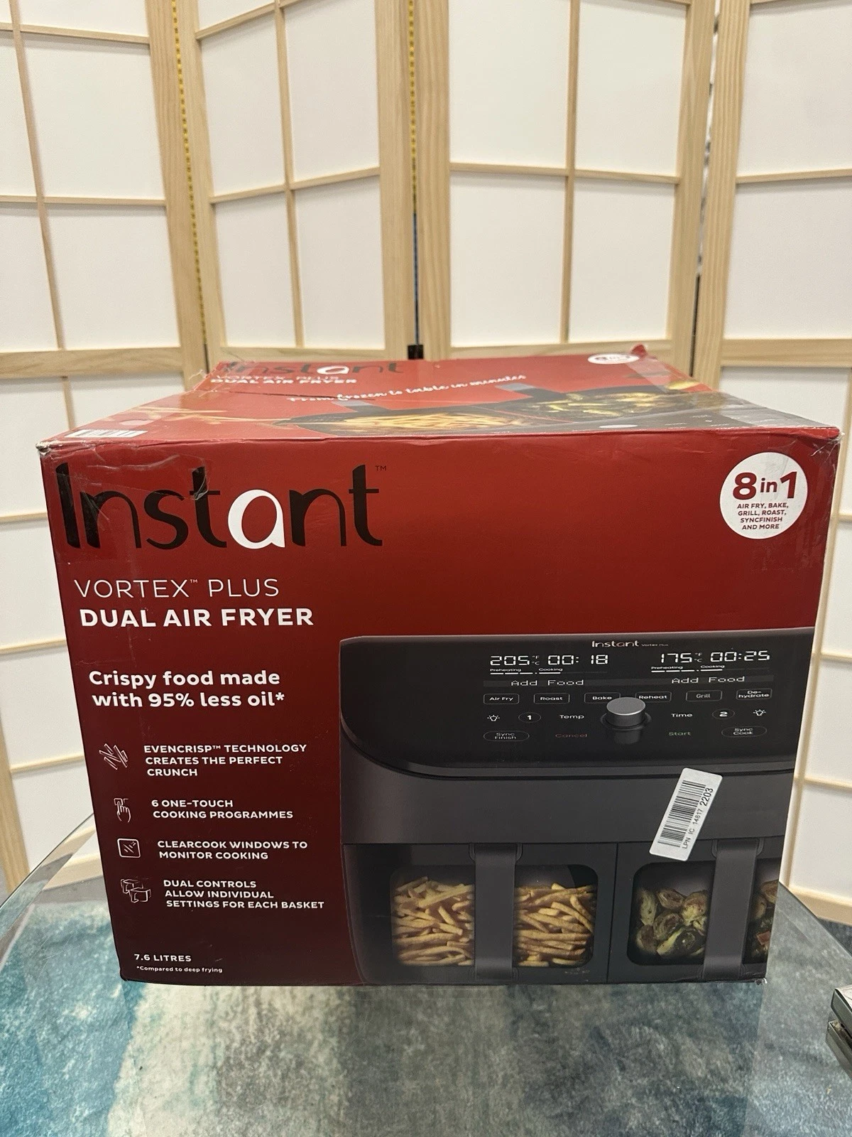 Instant Vortex ClearCook 7.6L Dual Air Fryer Black
Opens in a new window or tab