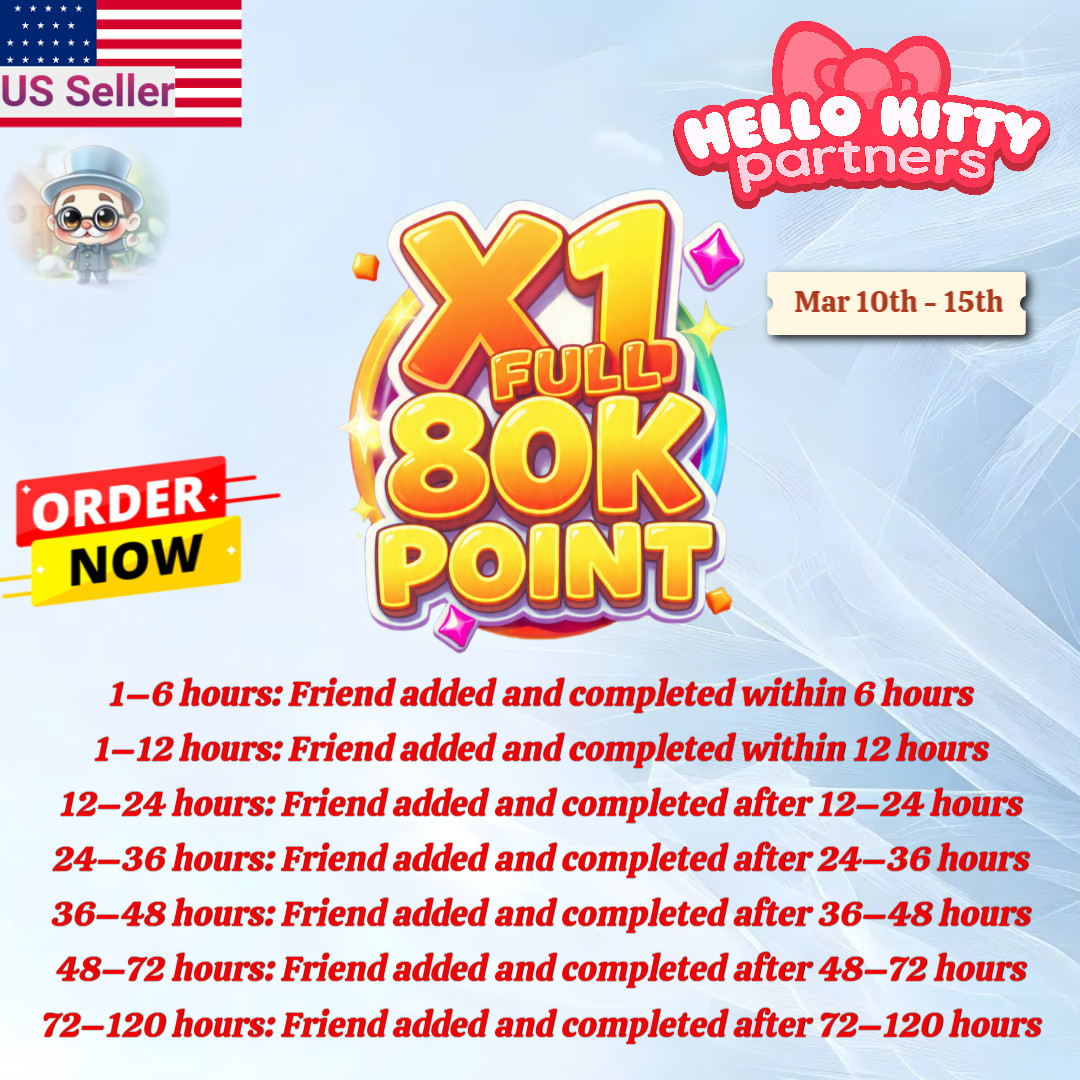 HELLO KITTY - MOGO PARTNER GO EVENT ⚡️ SUPER RUSH - FULL CARRY ⚡️80k