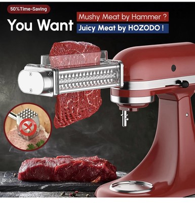 Meat Tenderizer for Kitchenaid Mixer, For Kitchen Aid Meat Tenderizer Attachm...
