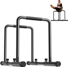 Heavy-Duty Adjustable Dip Bar - 1100lbs Portable Fitness Station for Calisthenic