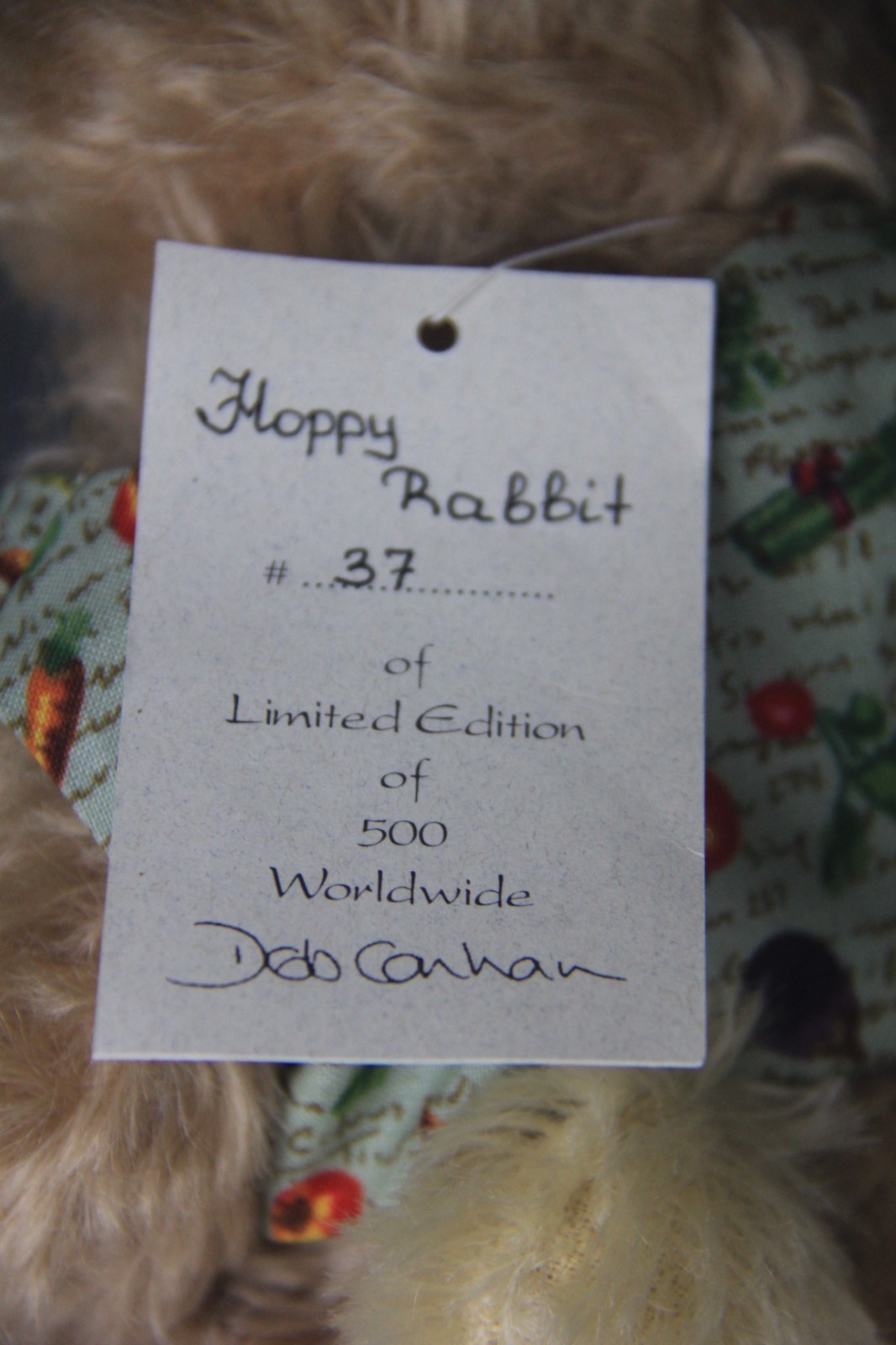 Deb Canham Artist Designs Bigger Bears, Floppy Rabbit Limited Edition #37 of 500