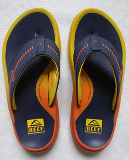 Reef Swellsole Cruiser Flip Flops Mens UK 8 (Run Large) Sunset Used Exc