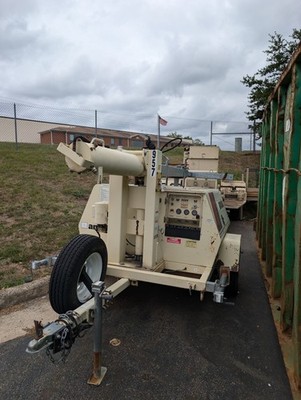 2000 Amida/Terex LT7080-4MH Mobile Generator w/ Tower & 4 Lights LSA37M7 1P 8KW
